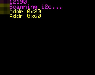 I2C Scanner screenshot